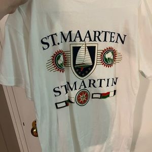 Vintage 90’s St Martin heavy cotton t shirt - Dead stock- Saint Maarten size M